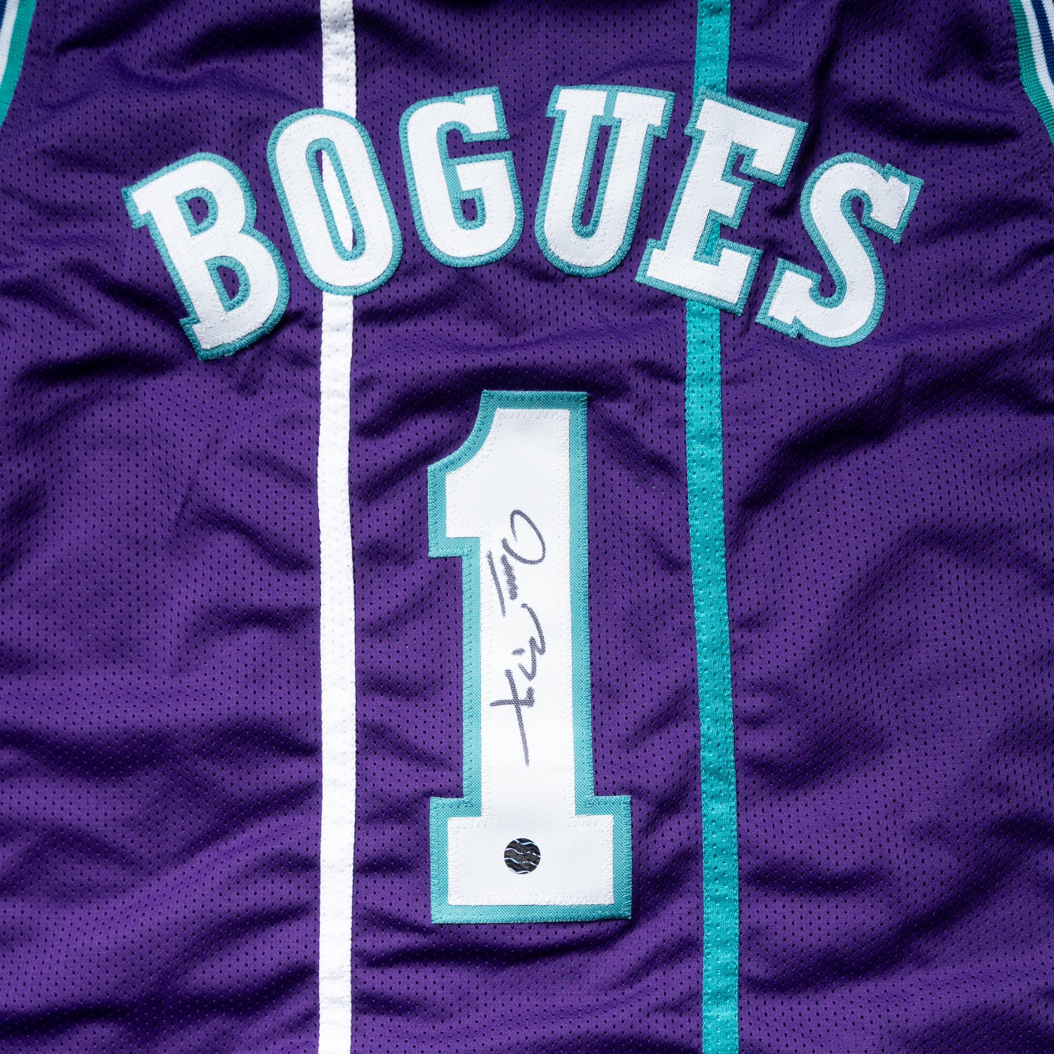 Custom Jersey Muggsy Bogues - Charlotte Hornets